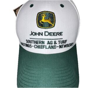 John Deere Southern Ag & Turf White Green Cap Agriculture trucker hat